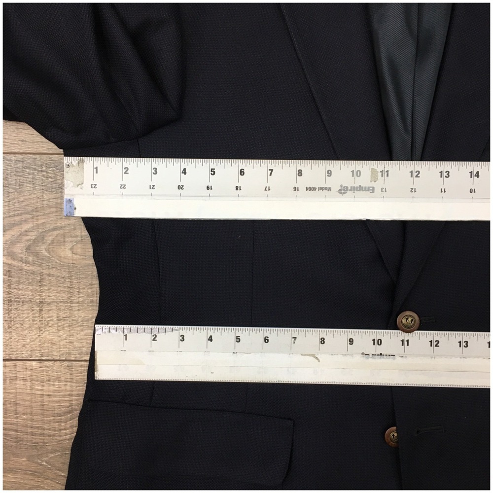 ORVIS Mens Navy Blazer Sport Coat Casual Jacket Size 42R Classic Wool Suit USA - Picture 6 of 13
